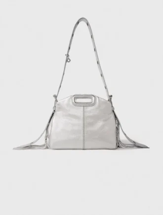 Miss M Mini-Tasche aus Metallic-Leder