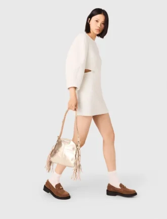 Miss M Mini-Tasche aus Metallic-Leder