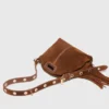 Miss M Mini-Tasche aus Wildleder mit Ziernähten Miss M Mini-Tasche aus Wildleder mit Ziernähten