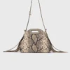 Miss M Mini-Tasche mit Python-Prägung