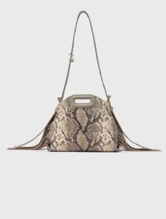 Miss M Mini-Tasche mit Python-Prägung