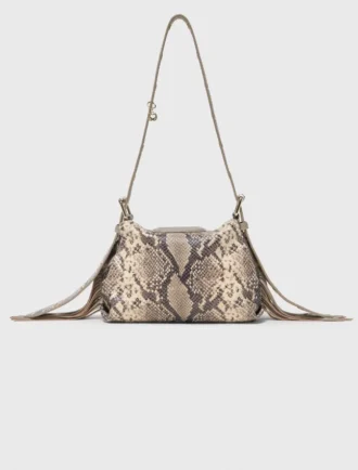 Miss M Mini-Tasche mit Python-Prägung