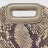 Miss M Mini-Tasche mit Python-Prägung