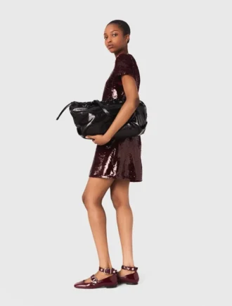 Mit Pailletten besticktes Minikleid