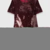 Mit Pailletten besticktes Minikleid