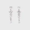 Ohrringe mit Herz aus Strass