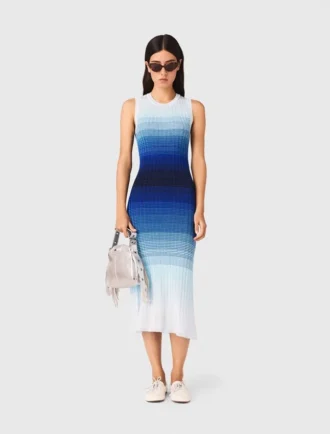 Ombré-Strick-Maxikleid