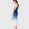 Ombré-Strick-Maxikleid