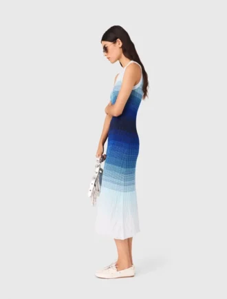 Ombré-Strick-Maxikleid