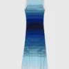 Ombré-Strick-Maxikleid