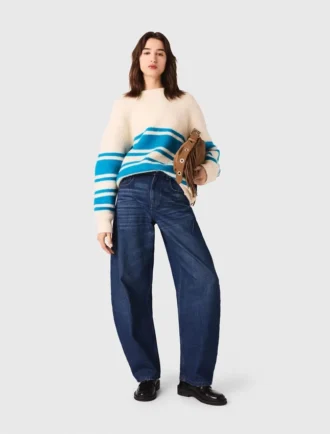 Oversized-Pullover aus Wollmischung