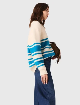 Oversized-Pullover aus Wollmischung