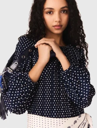 Plisseekleid mit Bandana-Print