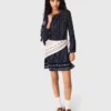 Plisseekleid mit Bandana-Print