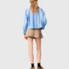 Plissierte Baumwollshorts Plissierte Baumwollshorts