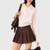 Plissierter Skort