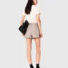 Plissierter Strass-Skort