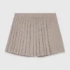Plissierter Strass-Skort