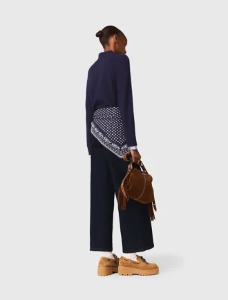 Polo-Strickjacke mit abnehmbaren Besätzen