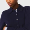 Polo-Strickjacke mit abnehmbaren Besätzen