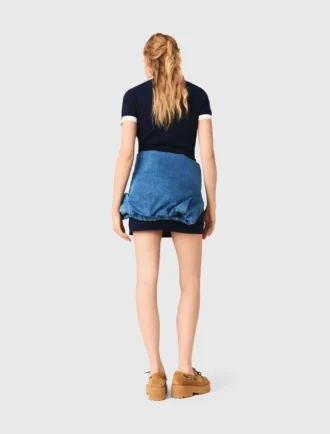 Polokleid mit Kontrastbesatz