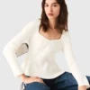 Puffärmel-Pullover