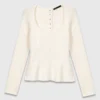 Puffärmel-Pullover