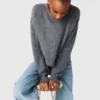 Pullover mit abnehmbarem Kragen und Lagen