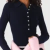 Pullover mit geripptem Polokragen Pullover mit geripptem Polokragen