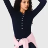 Pullover mit geripptem Polokragen Pullover mit geripptem Polokragen