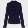 Pullover mit geripptem Polokragen Pullover mit geripptem Polokragen