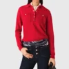 Pullover mit Polokragen und Stickerei Pullover mit Polokragen und Stickerei