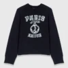 Pullover mit Rundhalsausschnitt und Aufdruck Pullover mit Rundhalsausschnitt und Aufdruck