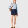 Pullover mit verzierten Schleifen am Rücken Pullover mit verzierten Schleifen am Rücken