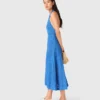 Rückenfreies Guipure-Maxikleid