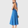 Rückenfreies Guipure-Maxikleid