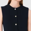 Ärmellose Tweedjacke