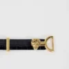 Schmaler Ledergürtel mit Löwenbit Schmaler Ledergürtel mit Löwenbit