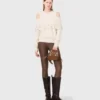 Schulterfreier Pullover