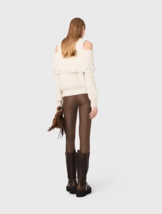 Schulterfreier Pullover