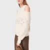 Schulterfreier Pullover
