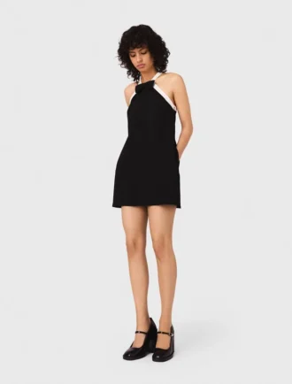Schweres Crêpe-Smoking-Kleid