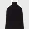 Schweres Crêpe-Smoking-Kleid