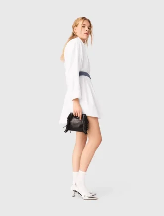 Shirtkleid mit Kontrastgürtel