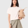 Shorts aus mehrlagigem Leinenmischgewebe