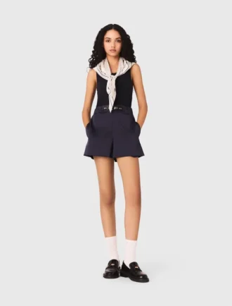 Shorts mit Satineffekt