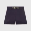 Shorts mit Satineffekt