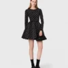 Skaterkleid mit Perlen und Strasssteinen
