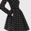 Skaterkleid mit Perlen und Strasssteinen
