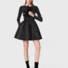 Skaterkleid mit Perlen und Strasssteinen
